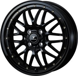 画像1: タイヤホイールセット  weds　NOVARIS ASSET M1　カラーBLK/G 軽自動車用15インチ　タイヤ165/55R15 1台分