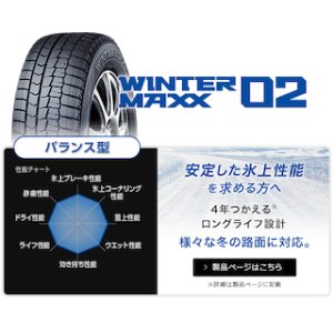 画像: 工賃、税込み　タイヤ４本ウィンターマックス02　195/55R16　